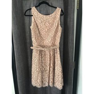 Eliza J Black and pink floral dress